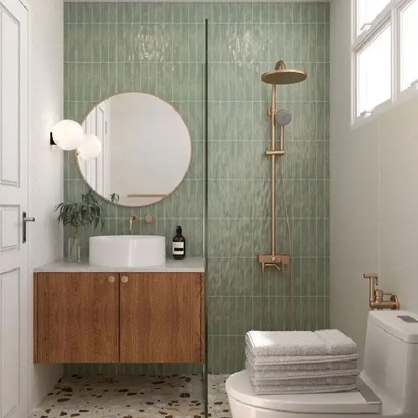 Seafoam Green bathroom